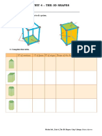 Unit 4 - The 3D Shapes: 1. Write The Names of The Parts of A Prism