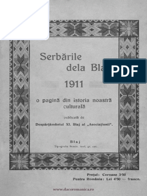 Astra Serbarile Dela Blaj 1911