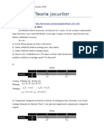 Teoria Jocurilor-Probleme