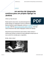 Integração contínua Django Jenkins