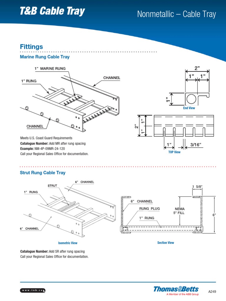 Nonmetallic - Cable Tray: Fittings | PDF | Computers