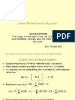 Linear Time-Invariant Systems