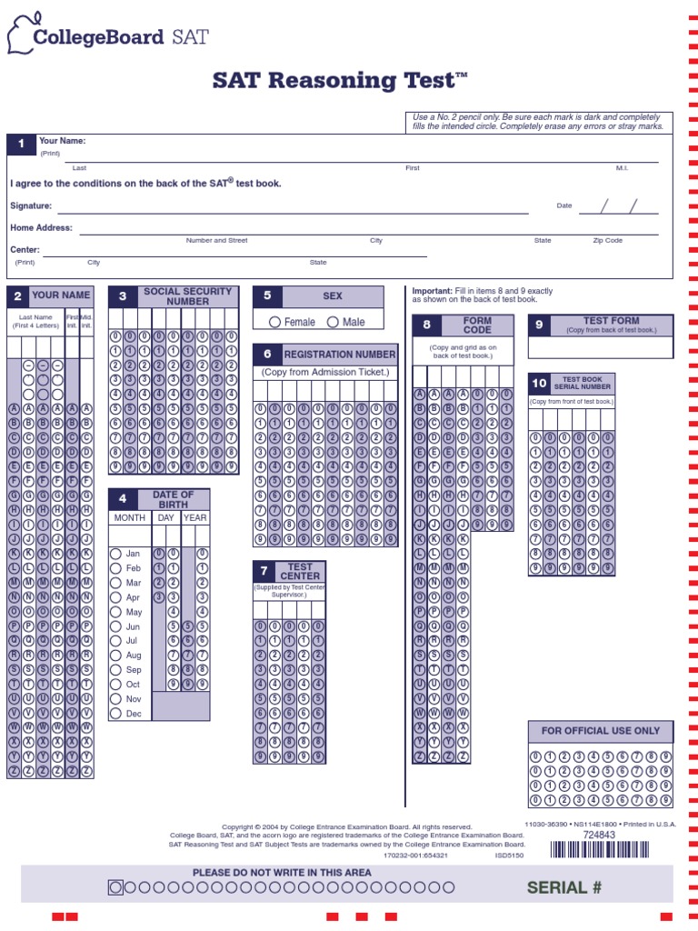 College Board SAT Reasoning Test PDF Tests