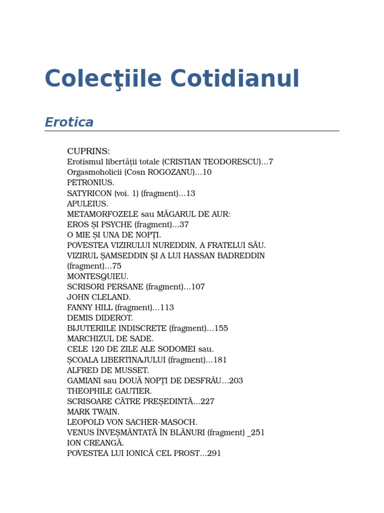 Colectiile Cotidianul Erotica 07 Pdf