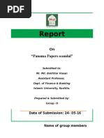 Report on Panama Papers Scandal