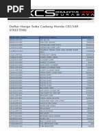 Daftar Spare Part CB150 Streetfire