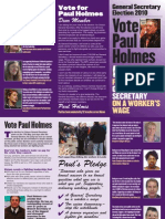 Paul Holmes Leaflet