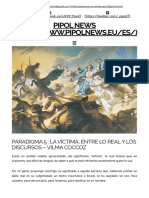 Paradigma 5 - La Víctima, Entre Lo Real y Los Discursos - Vilma Coccoz - Pipol News