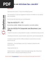 Download ACCA Exam Tips June 2010 OpenTuitioncom by OpenTuitioncom SN31379570 doc pdf