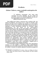 Jaime Cubero, uma vontade anárquica de saber