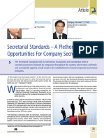 05 Secretarial Standards – a Plethora of Opportunities for Company Secretaries