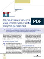 10 Secretarial Standards on General Meetings Would Enhance Investors’ Confidence and Strengthen Their Position