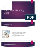 The 5 Poor Listening Skills