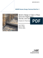 NEHRP BRIEF 3 Seismic Design of Cast-In-Place Concrete Diaphragms, Chords, And Collectors