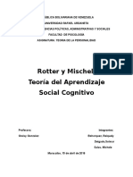 Teoria de La Personalidad de Rotter y Mischel