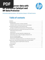 Protecting Server Data With HP StoreOnece and HP Data Protector