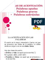 Presentación Palabras Agudas, Graves y Esdrújulas PDF