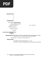 Model CV Curriculum Vitae European Romana