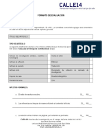 Formato de Evaluacion