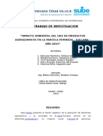 Trabajo de Impacto Ambiental de Los Agroquimicos