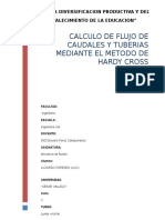 Calculo de Caudales Por El Metodo de Hardy Cross