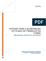 Roteiro para A Elaboração Do Plano de Trabalho Da Turma