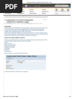 Automation of Actual Costing Run (CKMLCP) in Ma