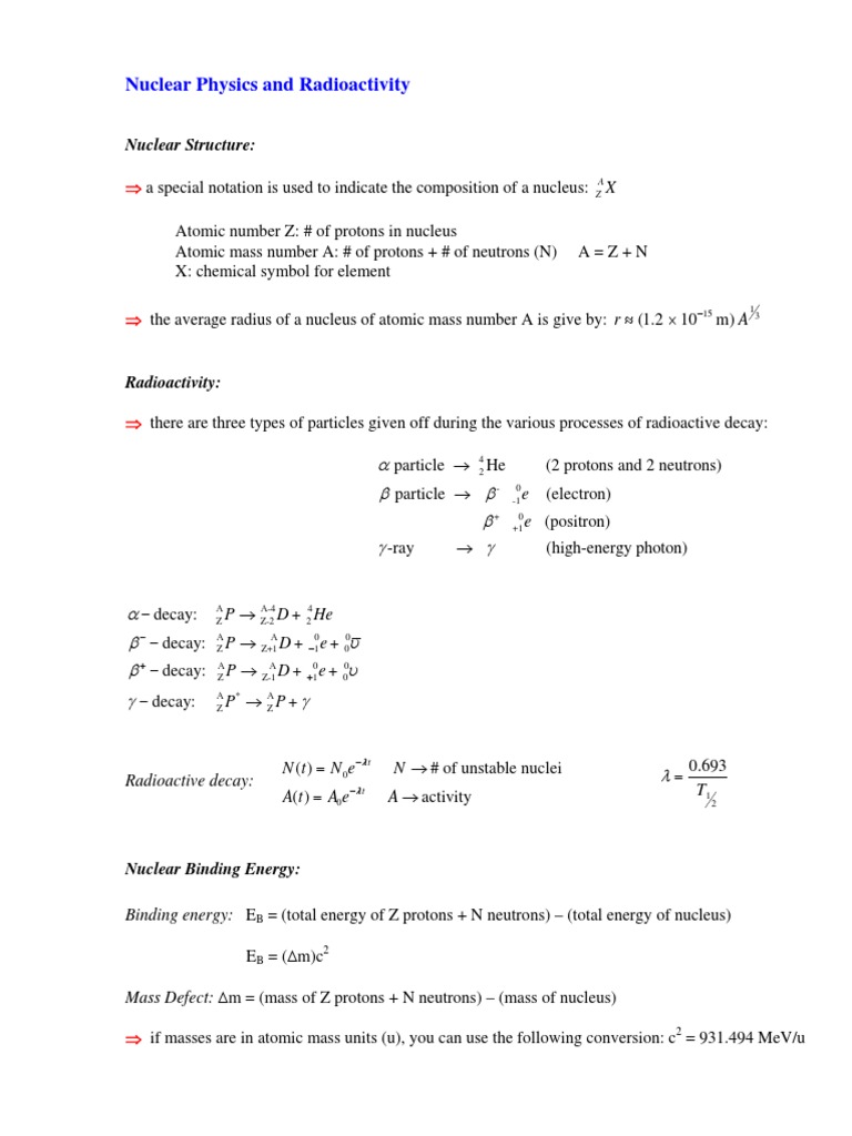 Nuclear Physics | PDF | Science & Mathematics