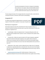 Risk Factors For Congenital CP