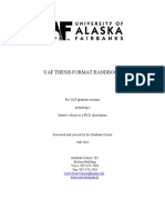 Alaska University Handbook