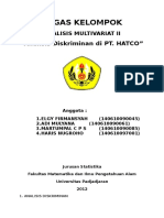 97638610 Tugas Kelompok Analisis Diskriminan ELGY ADI MARTUMPAL HARIS