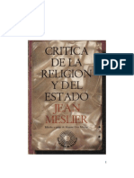 Jean Meslier - Critica de La Religion y Del Estado