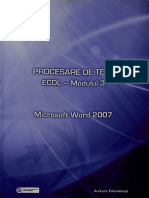 Procesare de Text ECDL Modul 3