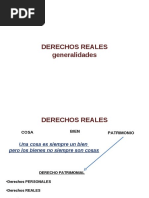 Teórica DERECHOS REALES Generalidades Mapa Conceptual