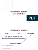 Teórica DERECHOS REALES Generalidades Mapa Conceptual