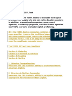 Purpose of the TOEFL Test