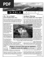 Diablo Watch Newsletter, Fall 2003 Save Mount Diablo