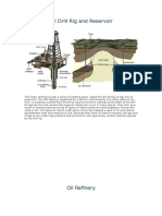 Oil Drill Rig and Reservoir