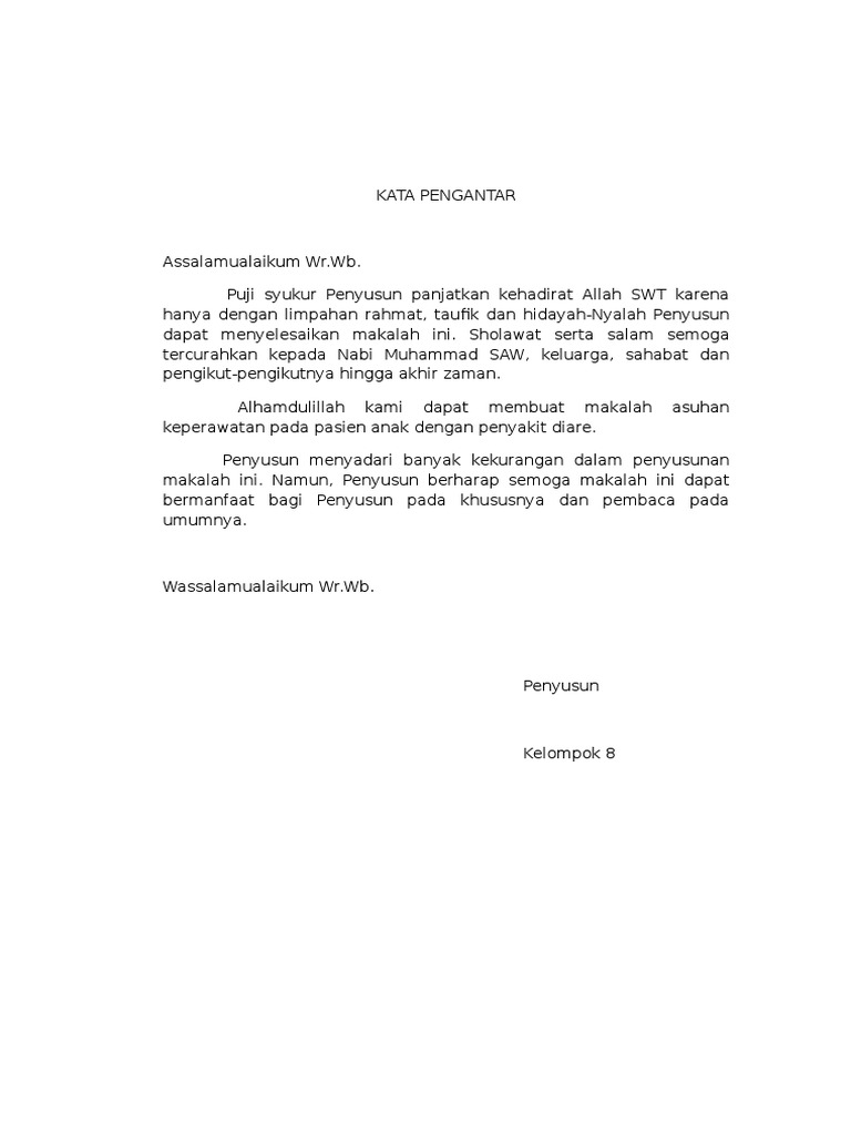 Makalah Askep Diare Pada Anak