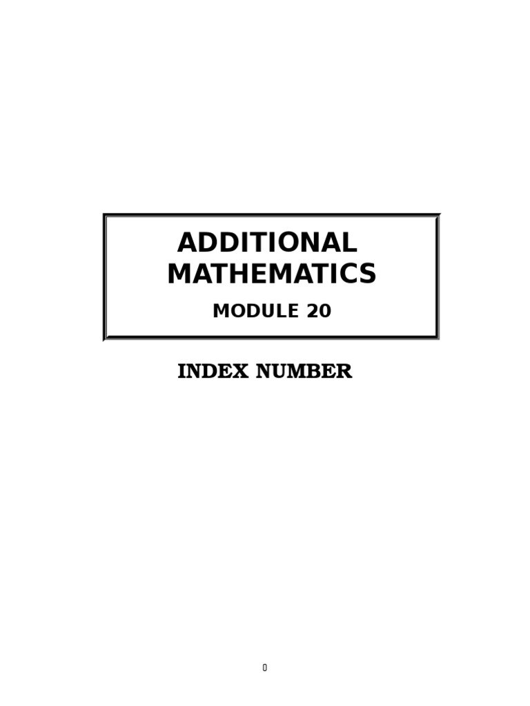 Advanced Math: Index Numbers | PDF | Price Indices | Database Index