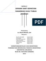 Perkiraan Saat Kematian Berdasarkan Suhu Tubuh Jenazah: Referat