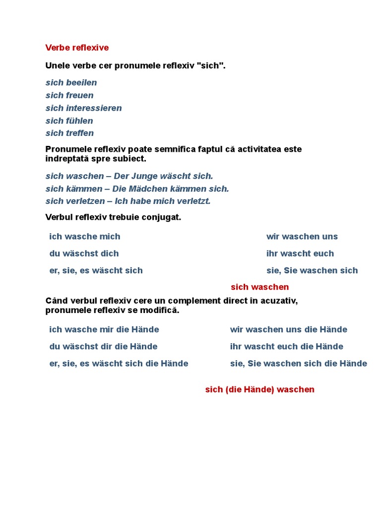 Verbe Reflexive  PDF