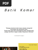 Download Sejarah Batik Komar  History of Batik Komar by Andrita Orbandi SN313883151 doc pdf