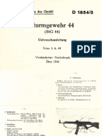 (1944) D 1854/3 Sturmegewehr 44 (StG 44) Gebrauchsanleitung