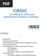 Crisc: (Certified in Risk and Information Systems Control)