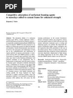 Competitive adsorption of surfactant foaming agents to nanoclays added to cement foams for enhanced strength.pdf