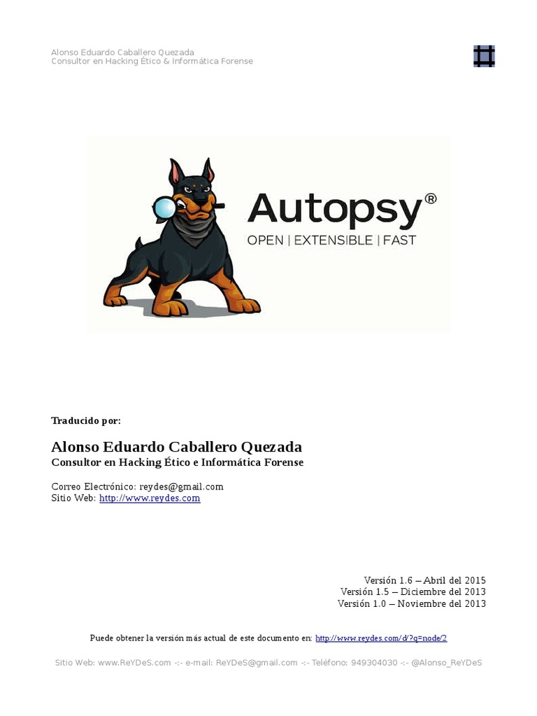 Autopsy 3: Guía de Uso y Funciones | PDF | Informática forense ...