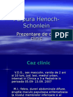 Prezentare de Caz - Purpura Henoch - Schonlein
