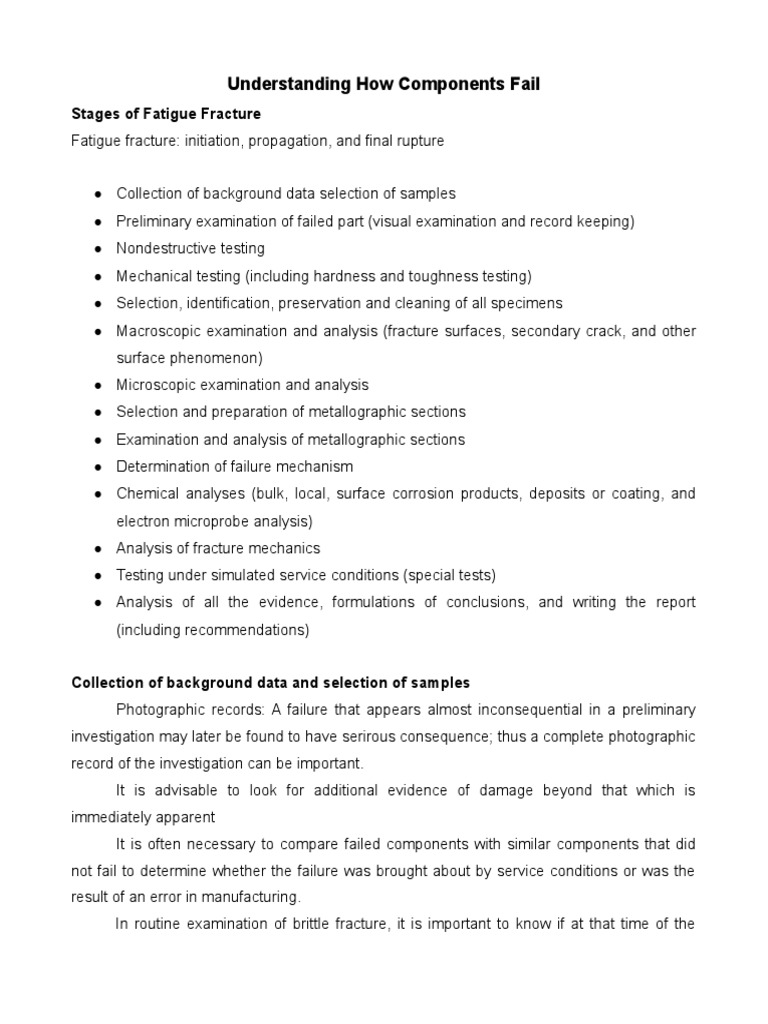 Understanding How Components Fail Pdf