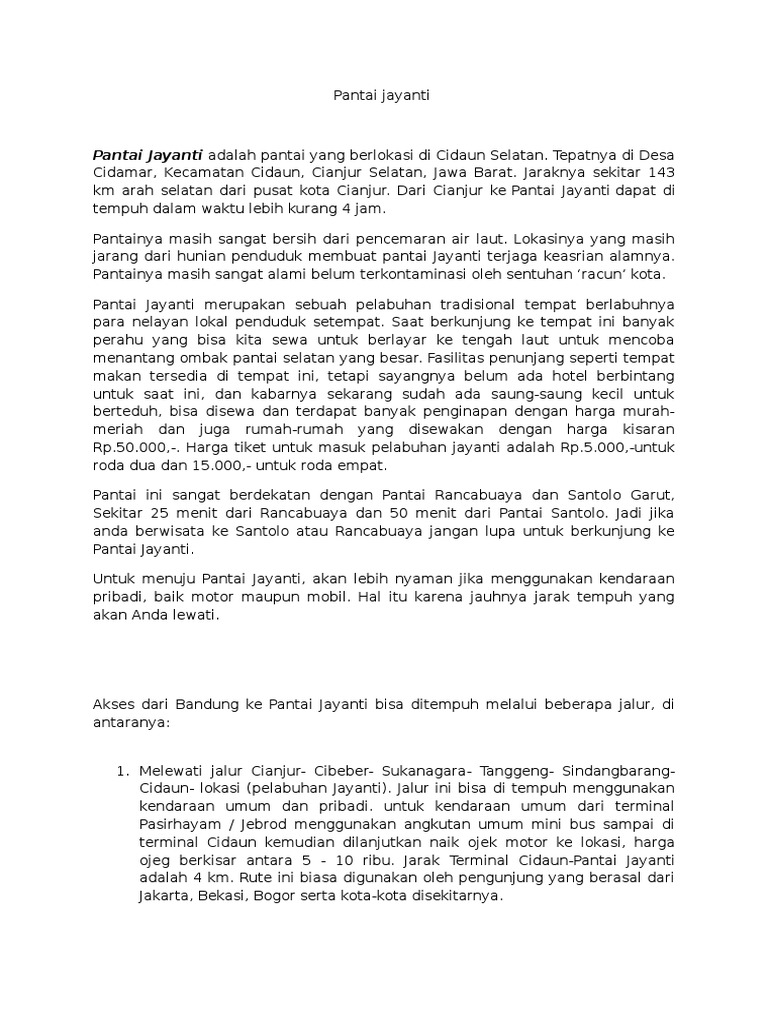 Pantai Jayanti
